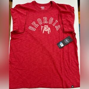 ‘47 Brand Vibrant Red Georgia Bull Dogs Tee